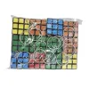 Colorful Rubik's Cube metal keychain creative stress-relieving and educational pendant, small and portable Item Picture
